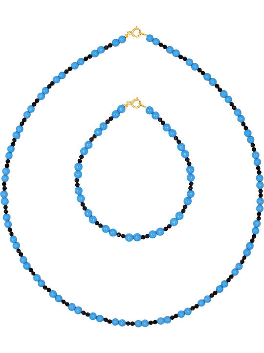 Margaritari Σετ με Κολιέ & Βραχιόλι από Χρυσό 14K