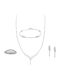 Vitopoulos Vitopoulos Set with Necklace , Earrings & Ring from White Gold 14K with Stones