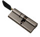 Assa Abloy Κύλινδρος Κλειδαριάς Ασφαλείας 80mm (35-45) Ασημί