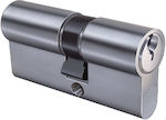 Abus Lock Cylinder Security 75mm (30-45) with 3 Keys Silver