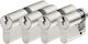 Abus Lock Cylinder Security E20np 45mm with 4 Keys Silver