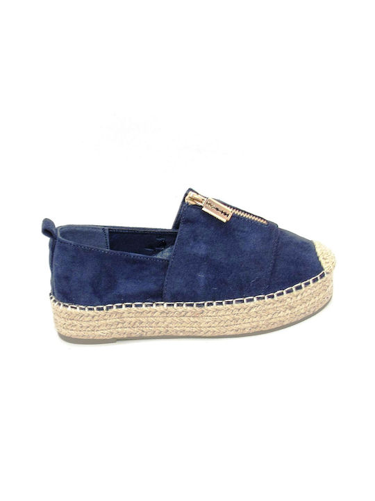 Super Mode Smd Women's Synthetic Leather Espadrilles Blue