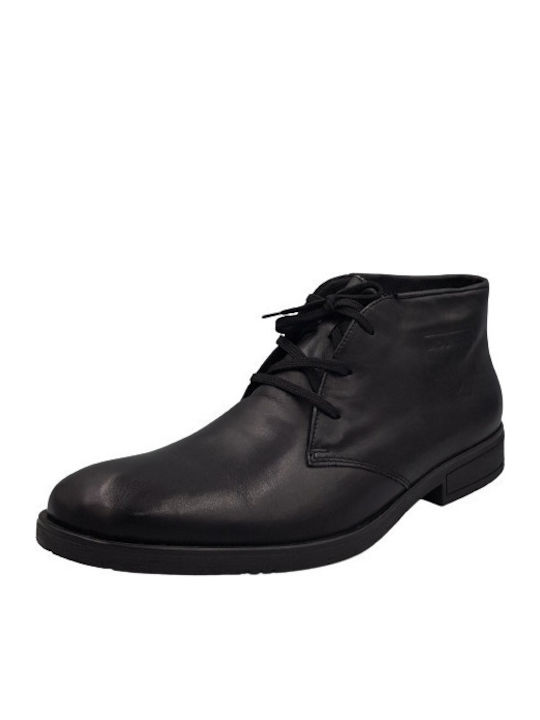 Leather Black Men's Boots Anatomical