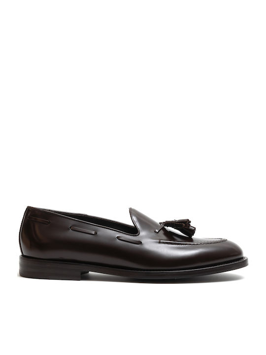 Δερμάτινα Ανδρικά Loafers σε Μπορντό Χρώμα