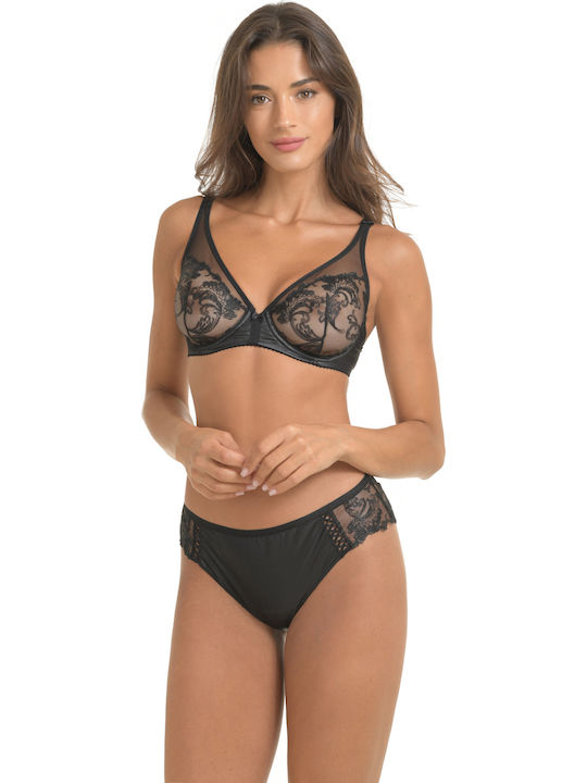 Miss Rosy Bra Black