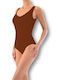 Diana Spaghetti Strap Bodysuit Brown