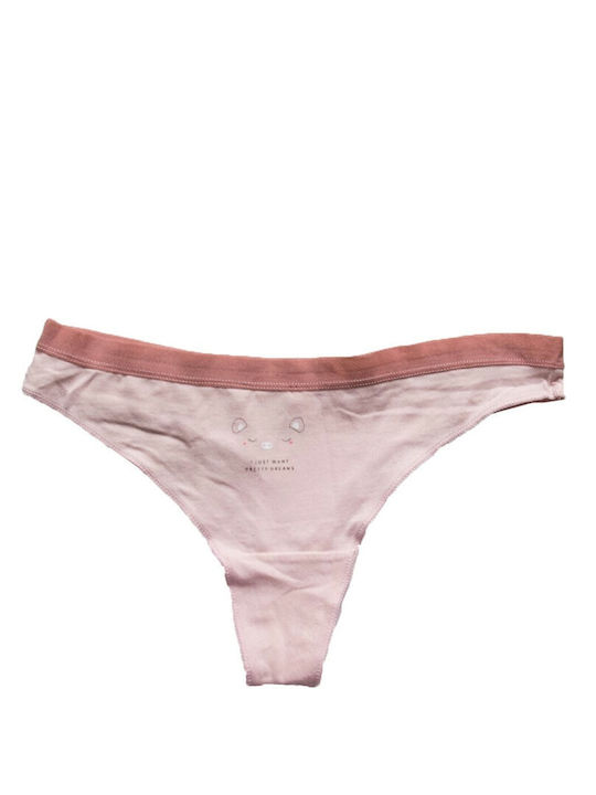 Huxley & Grace Cotton Women's String Pink