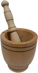 Wooden Mortar 10x10cm