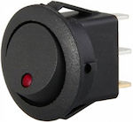 On Off On-Off switch Rocker with Lighting Red 1pcs