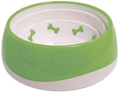 Croci Tpr Kunststoff Schalen Futter & Wasser für Hund 550ml in Grün Farbe