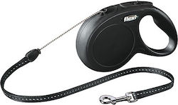 Flexi Foldable Dog Leash/Lead Strap Leash in Black color 8m up to 12kg