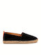 Leather Men's Espadrilles in Black Color