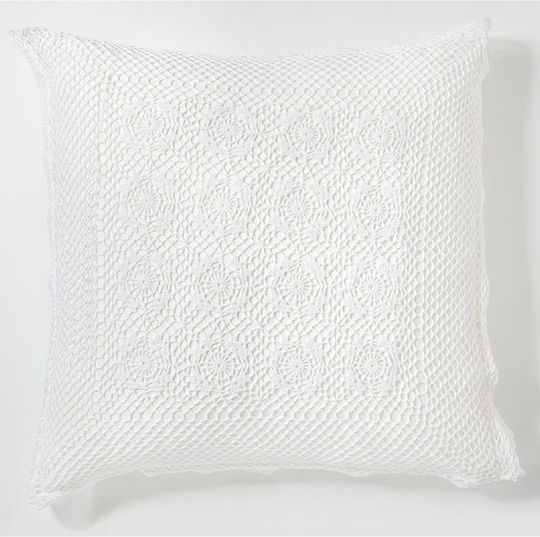 Aigaion Dekorativer Kissenbezug Ecru 80x80cm