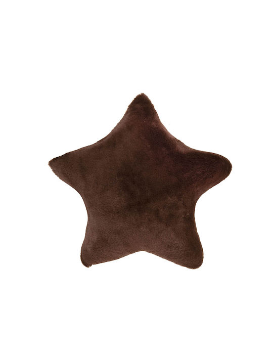 Amo La Casa Amo La Casa Sofa Cushion Furry Brown 40x40cm