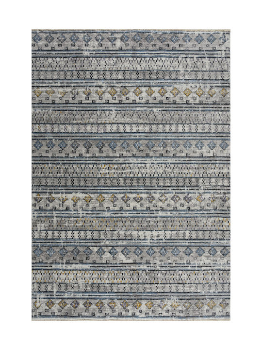 Mystic Kilvana 3614 Modern Cotton Bedroom Rugs Set Gray MYSTICPOL3614SILBEDSET 3pcs
