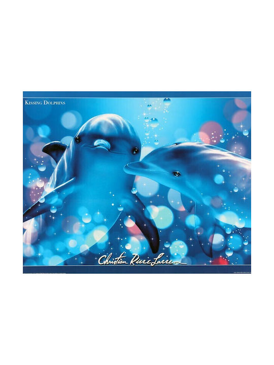 Poster Kissing Dolphins 50x40cm