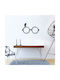 Metallic Wall Ornament Glasses 30x50cm