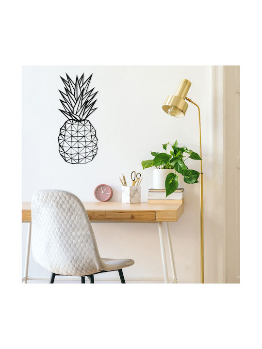 Metallic Wall Hanging Decor Pineapple 22x55см