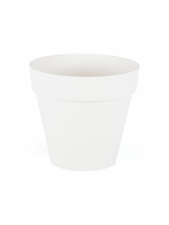 Flower Pot 24x22cm White Cream 8680648602748