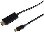 Cable HDMI male - HDMI male 1.8m Black