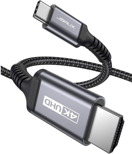 Jsaux Кабел HDMI Мъжки - HDMI Мъжки 2м Черен