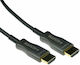 Intronics Хибриден HDMI 2.0 Премиум Високоскоростен 4K 60Hz HDR Кабел HDMI мъжки - HDMI мъжки 25м Черен