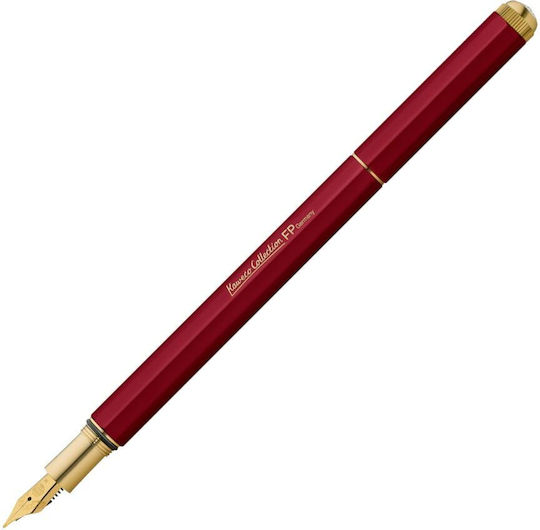 Kaweco Collection Special Füllfederhalter Extra Breit Rote aus Aluminium mit Blauer Tintenfarbe