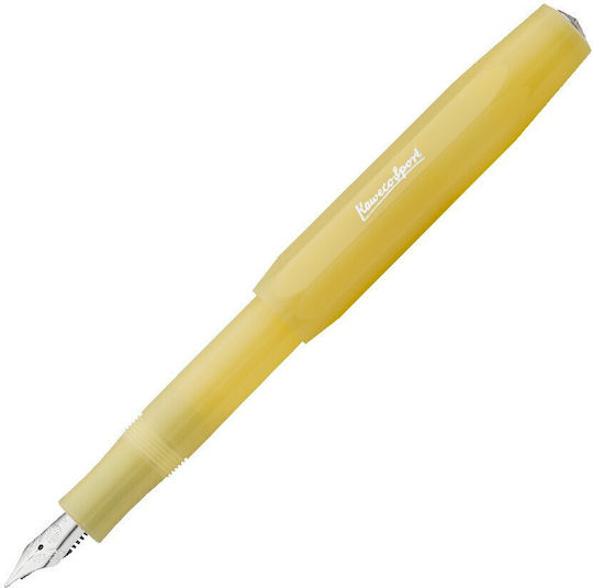 Kaweco Frosted Sport Banana Writing Pen Extra Broad Yellow
