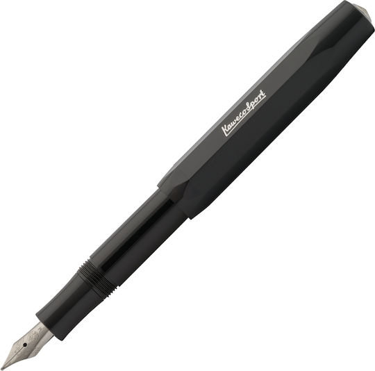 Kaweco Skyline Sport Füllfederhalter Extra breit 1mm Schwarze mit Rot Tintenfarbe