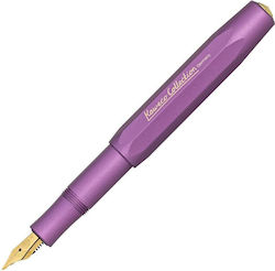 Kaweco Collection Vibrant Violet Schreibfeder Fein Lila aus Aluminium mit Blau Tinte