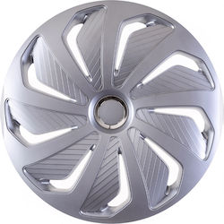 Versaco Car Hubcaps Wind Rc Cbx 16 Inches 4 Pieces Gray 34367