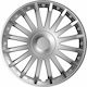 Versaco Auto Radkappen Set Crystal 1Stück 15" Silber