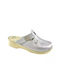 Vesna Leather Anatomic Clogs Silver