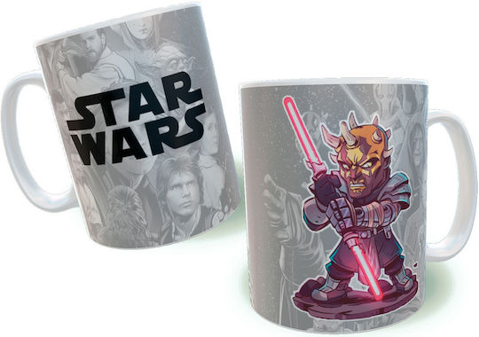 Rock Deal Star Wars Savage Opress Κούπα Κεραμική Γκρι 325ml