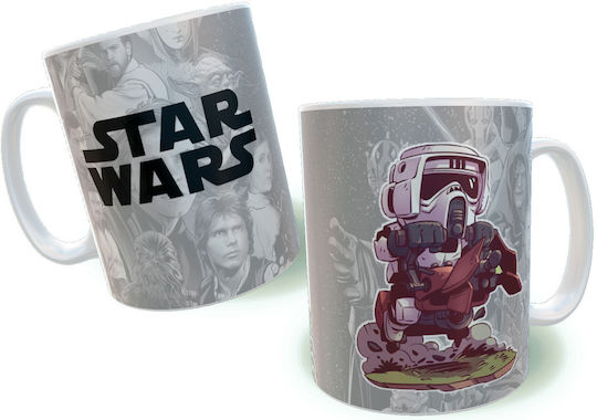 Rock Deal Star Wars Scout Trooper Керамична Сива Чаша 325ml