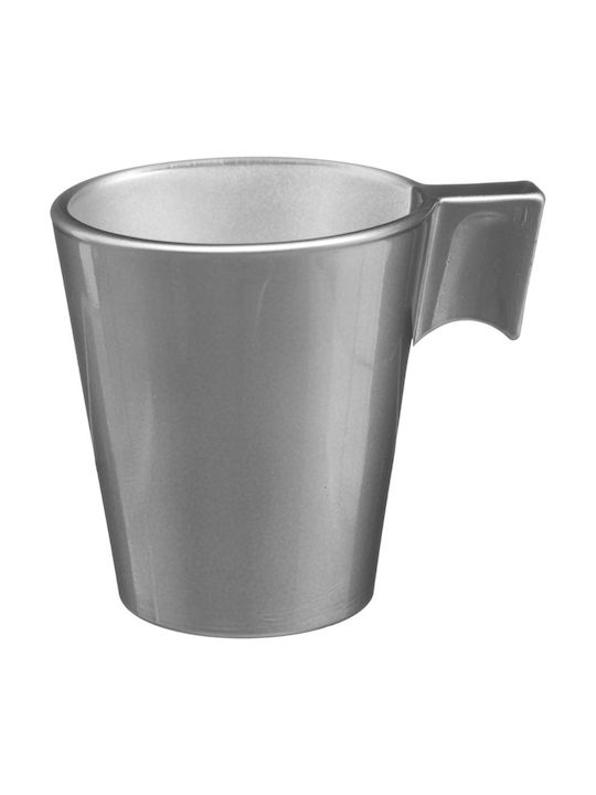 PanOikos Tasse Espresso Glas Silber 80ml