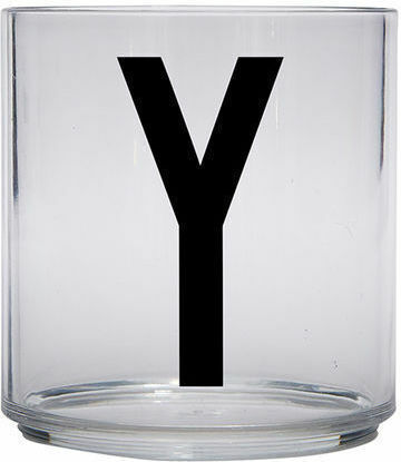 Design Letters "y'' Glas Wasser aus Plastik 220ml 1Stück Design Letters "y'' Glas Wasser aus Plastik 220ml 1Stück