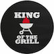 Koupakoupa King Grill Schneidebrett Glas Schwarz 30x30cm 1Stück