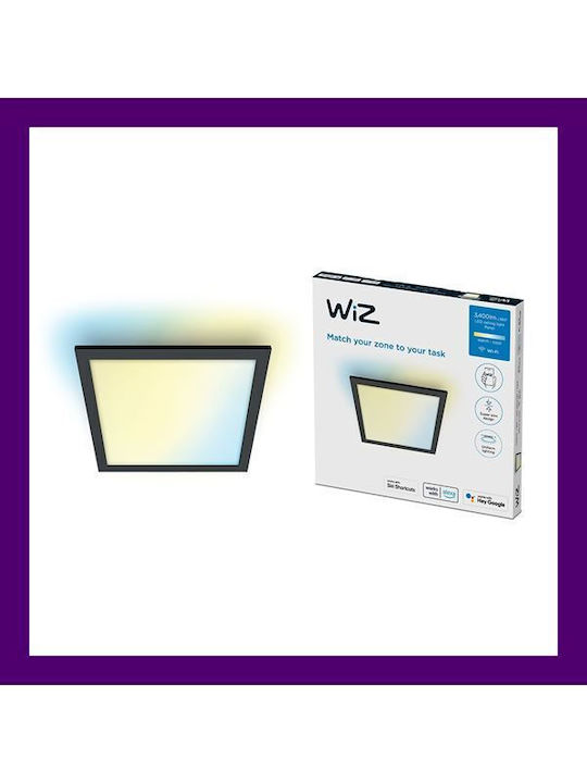 WiZ Pătrat Panou LED Putere 36W cu Bianco reglabil Lumini 60x60cm.