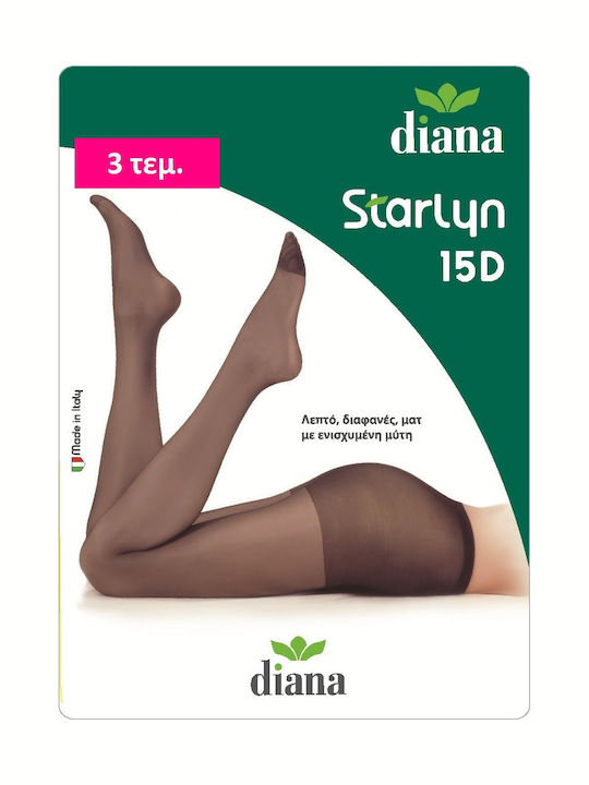 Diana Διάφανο Γυναικείο Καλσόν 15 Den Μπεζ