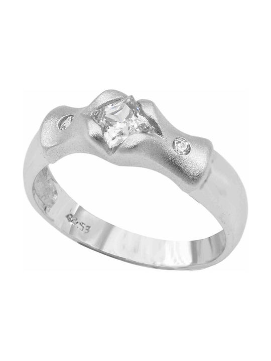 Single Stone from White Gold 14K