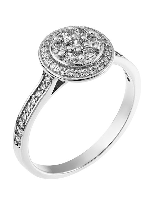 Single Stone from White Gold 14K