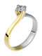 Single Stone from White Gold 14K