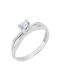 Single Stone from White Gold 14K