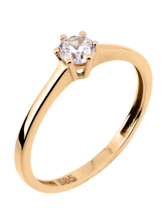 Single Stone from Gold 14K