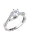 Single Stone from White Gold 14K