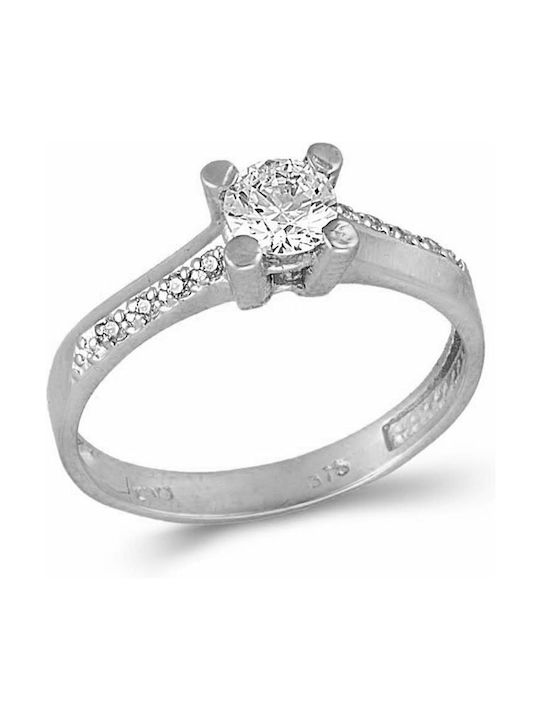 Paraxenies Single Stone from White Gold 14K