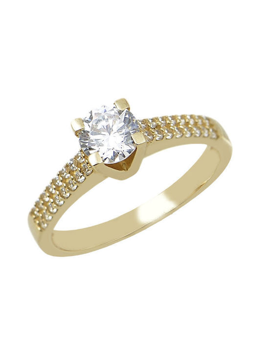 Savvidis Single Stone from Gold 14K