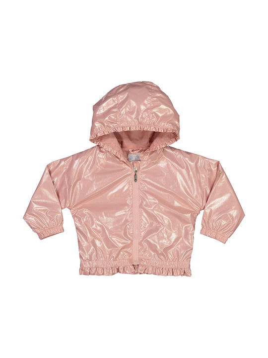 Birba Trybeyond Kids Casual Jacket Short with Hood Pink