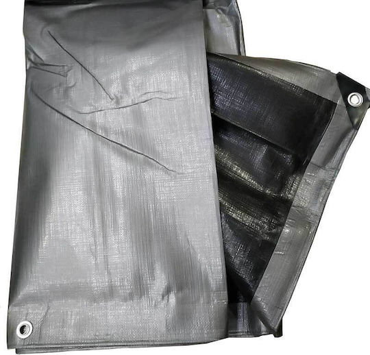 Bradas Waterproof Tarpaulin 250gr/m² 2x4m. Heavy Duty Silver